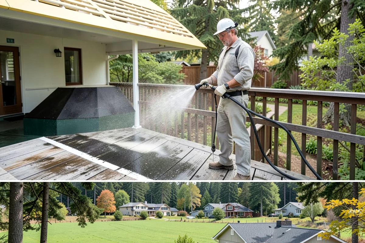 Exterior Window Cleaning in Lyman, Skagit County, WA - Spring cleaning clears the winter's spotting and pollen just as brighter days return.