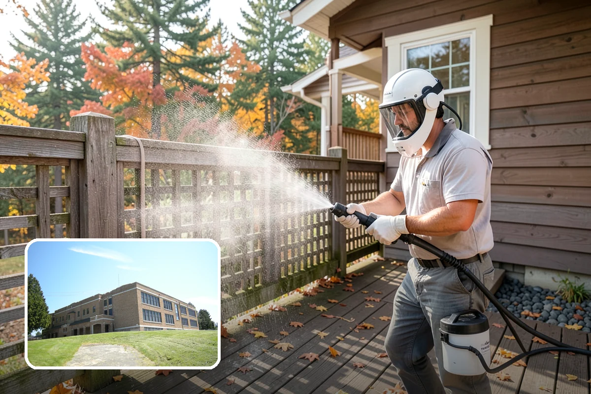 Exterior Window Cleaning in Maple Valley, King County, WA - Clears pollen, grime, and water spotting from the glass