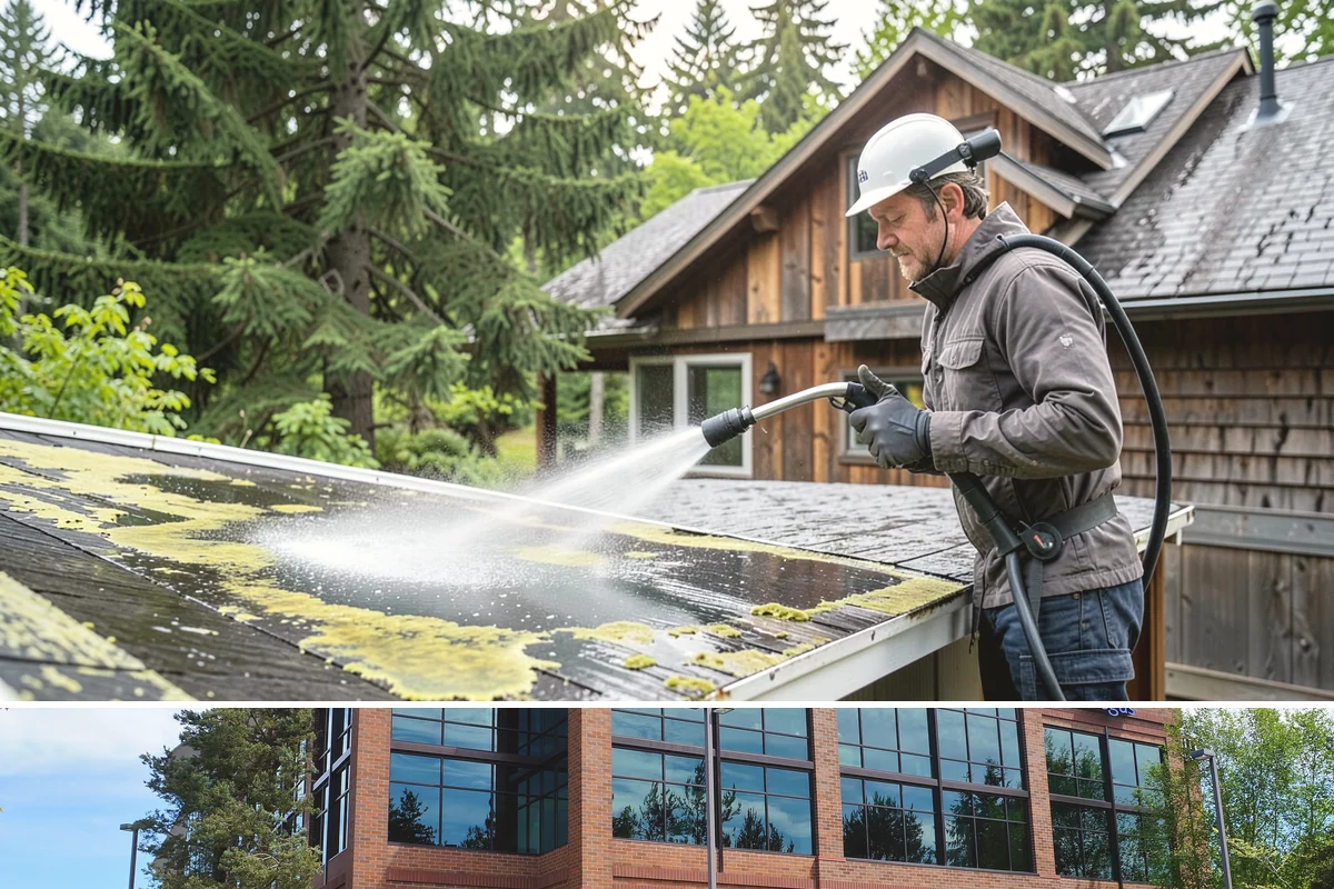 Exterior Window Cleaning in Mountlake Terrace, Snohomish County, WA - Spring cleaning clears the winter's spotting and pollen just as brighter days return.