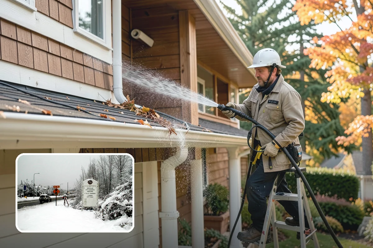 Exterior Window Cleaning in Newcastle, King County, WA - Clears pollen, grime, and water spotting from the glass