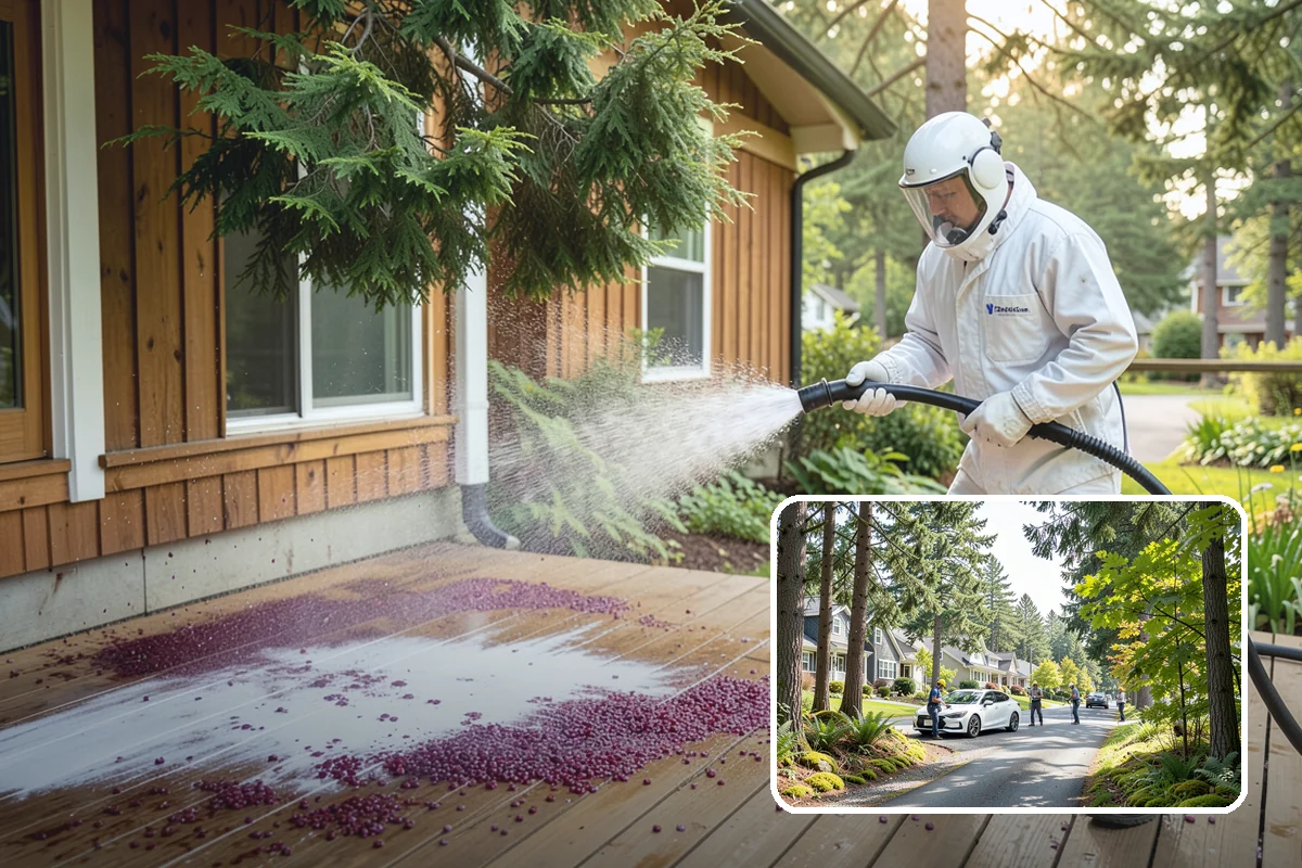 Exterior Window Cleaning in Normandy Park, King County, WA - Clears pollen, grime, and water spotting from the glass