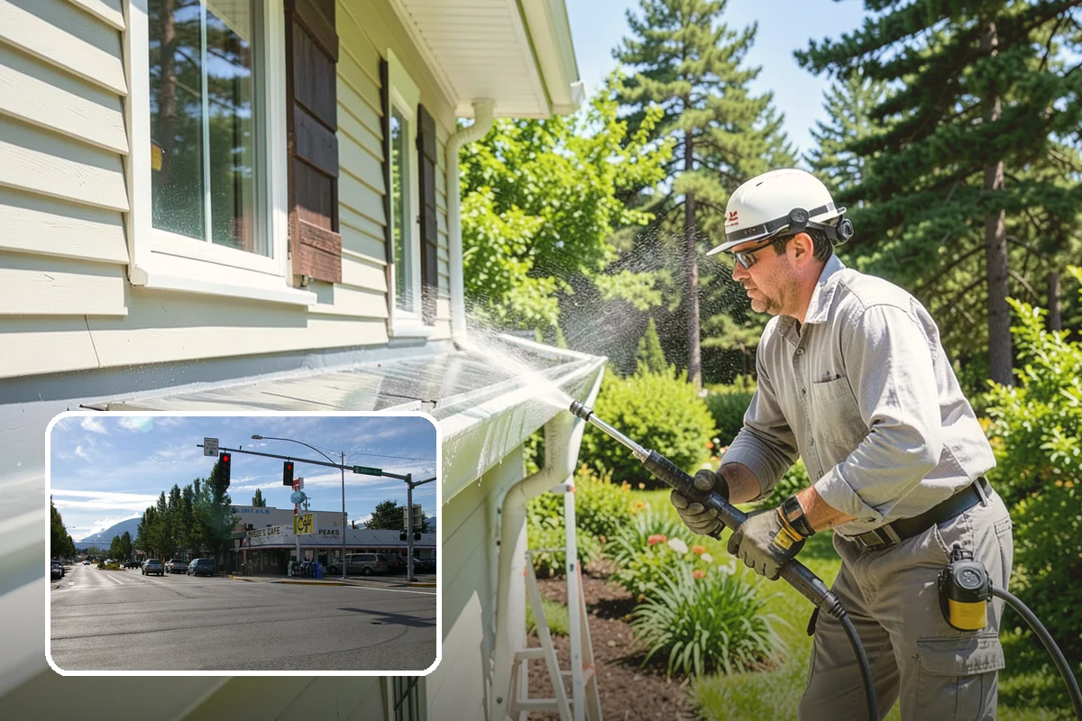 Exterior Window Cleaning in North Bend, King County, WA - Clears pollen, grime, and water spotting from the glass