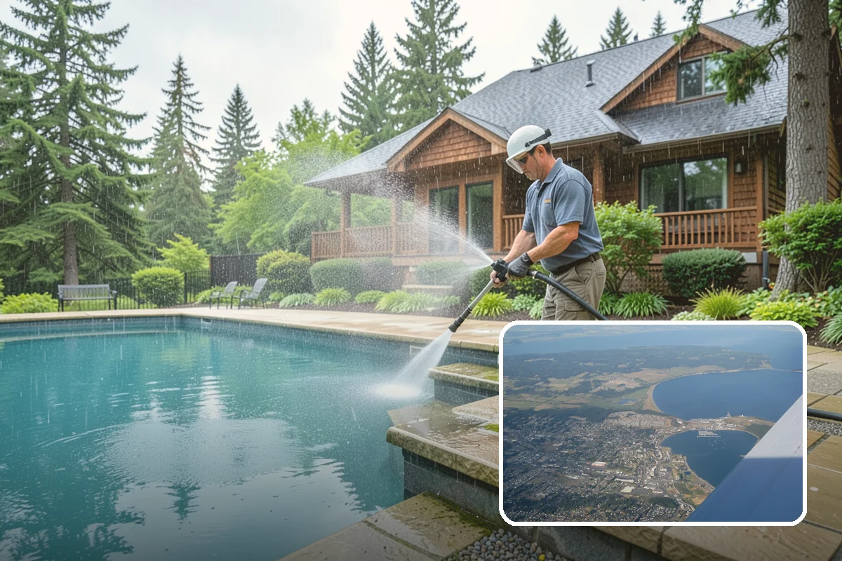 Exterior Window Cleaning in Oak Harbor, Island County, WA - Clears pollen, grime, and water spotting from the glass
