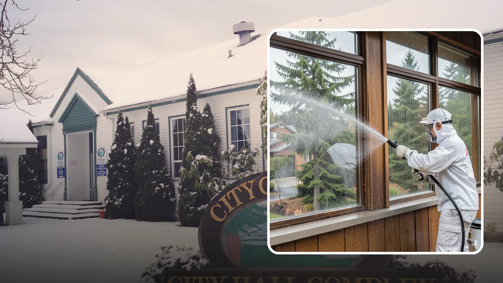 Exterior Window Cleaning in Pacific, King County, WA - Streak-free exterior window cleaning that clears the grime and water spotting our damp, overcast climate leaves on the glass.