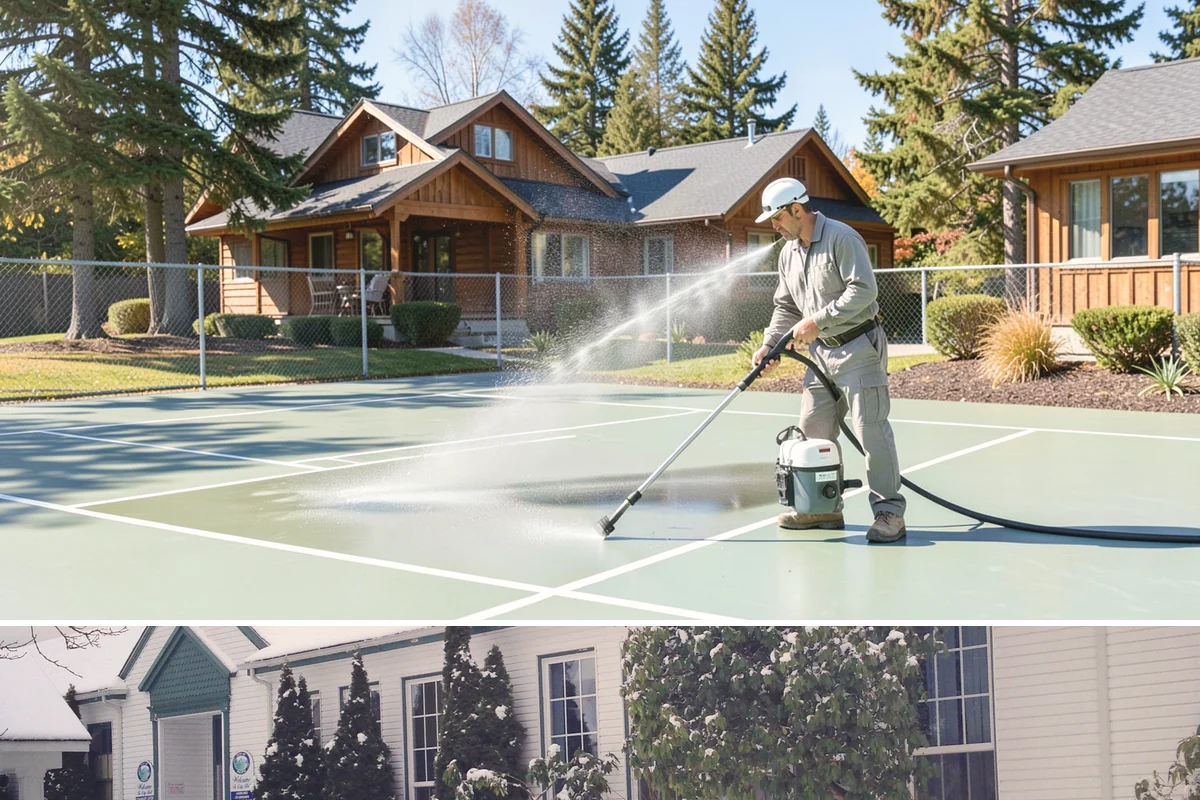 Exterior Window Cleaning in Pacific, King County, WA - Spring cleaning clears the winter's spotting and pollen just as brighter days return.