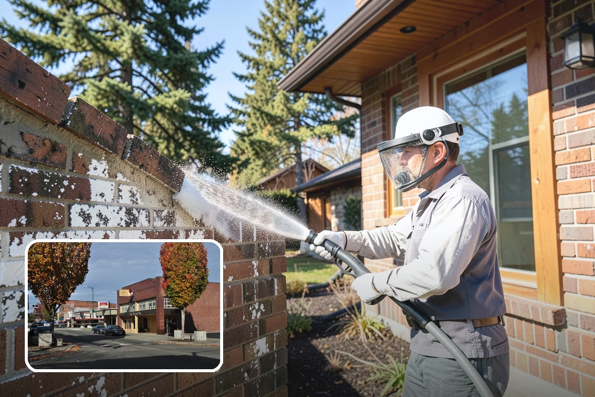 Exterior Window Cleaning in Puyallup, Pierce County, WA - Clears pollen, grime, and water spotting from the glass