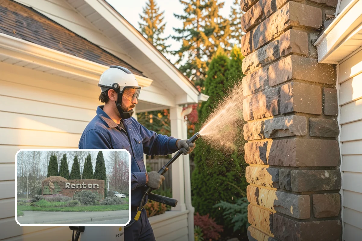 Exterior Window Cleaning in Renton, King County, WA - Clears pollen, grime, and water spotting from the glass