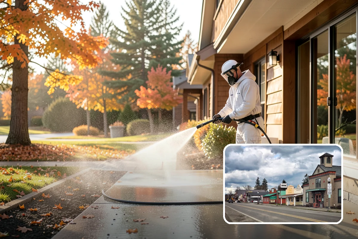 Exterior Window Cleaning in Roy, Pierce County, WA - Clears pollen, grime, and water spotting from the glass