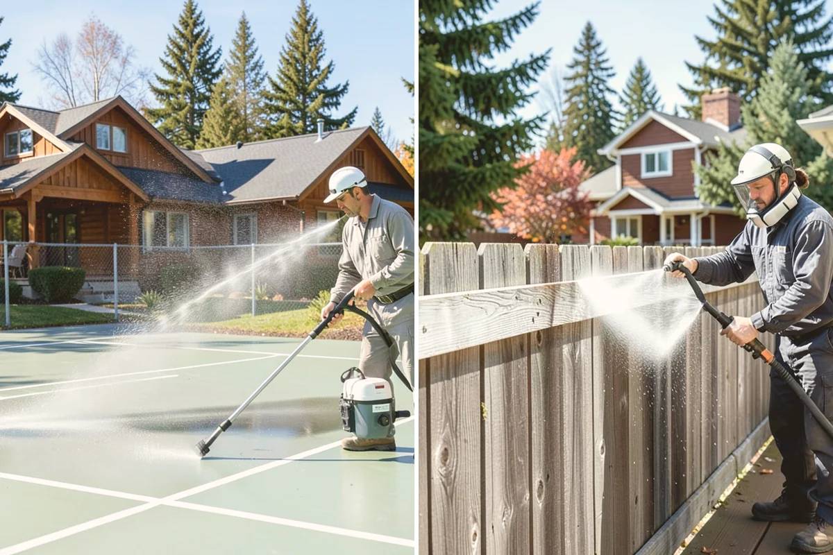 Exterior Window Cleaning in Sammamish, King County, WA - Rinse loose dust and pollen from the panes