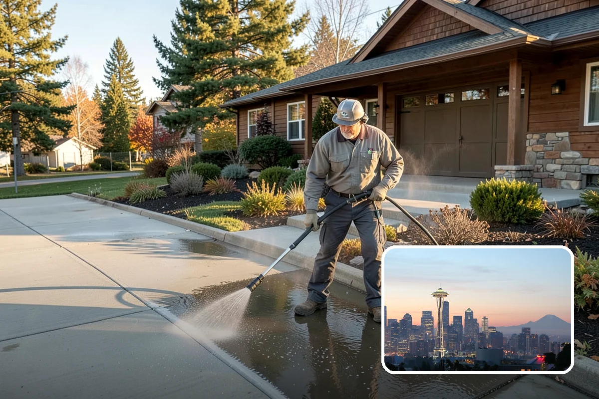 Exterior Window Cleaning in Seattle, King County, WA - Clears pollen, grime, and water spotting from the glass