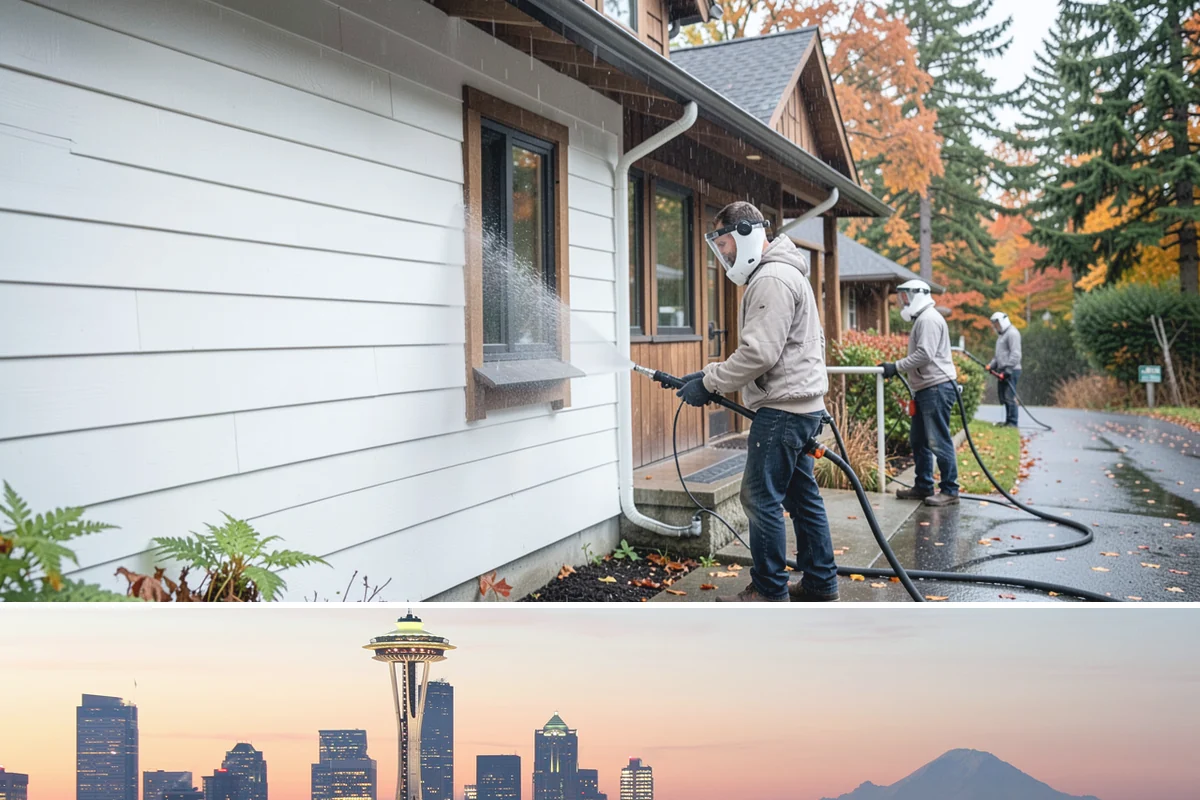 Exterior Window Cleaning in Seattle, King County, WA - Spring cleaning clears the winter's spotting and pollen just as brighter days return.