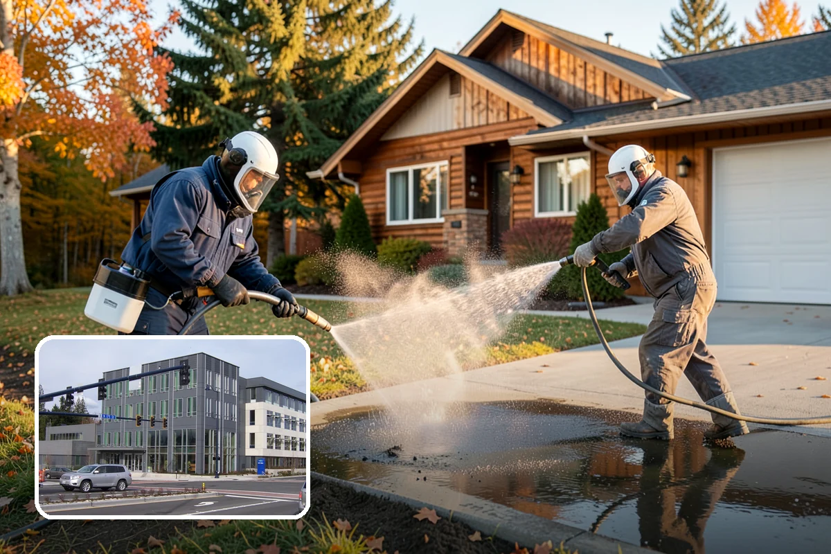 Exterior Window Cleaning in Shoreline, King County, WA - Clears pollen, grime, and water spotting from the glass