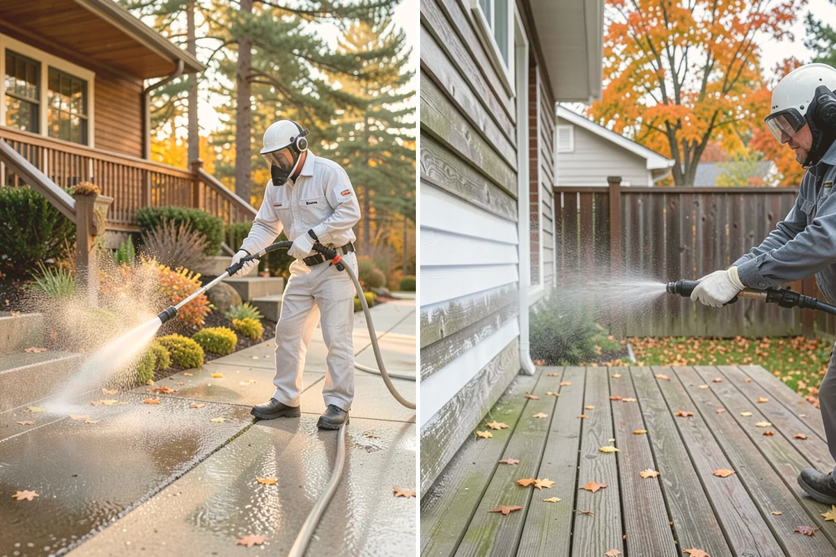 Exterior Window Cleaning in Snohomish, Snohomish County, WA - Rinse loose dust and pollen from the panes