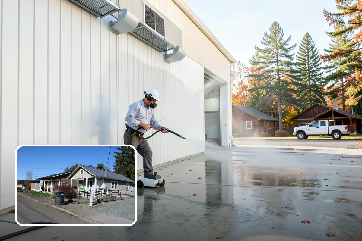 Exterior Window Cleaning in South Prairie, Pierce County, WA - Clears pollen, grime, and water spotting from the glass