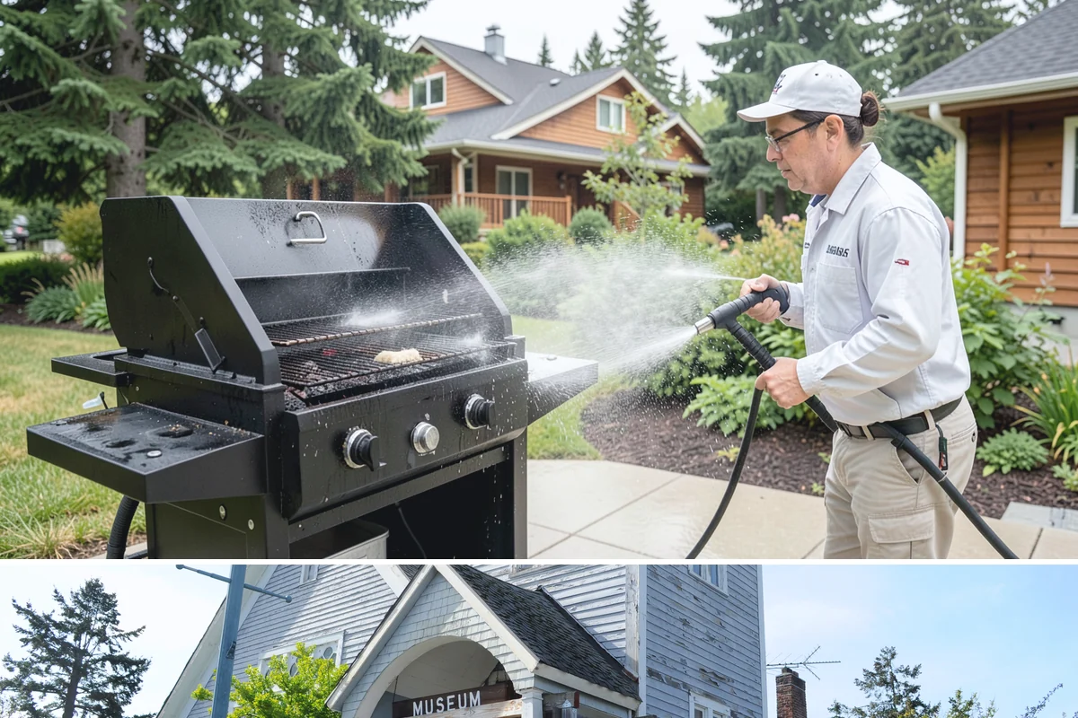 Exterior Window Cleaning in Steilacoom, Pierce County, WA - Spring cleaning clears the winter's spotting and pollen just as brighter days return.