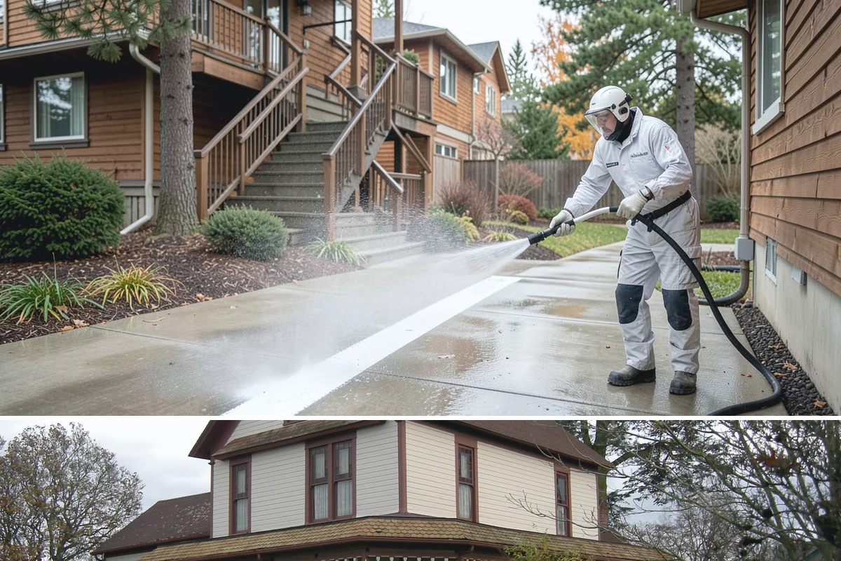 Exterior Window Cleaning in Sumner, Pierce County, WA - Spring cleaning clears the winter's spotting and pollen just as brighter days return.