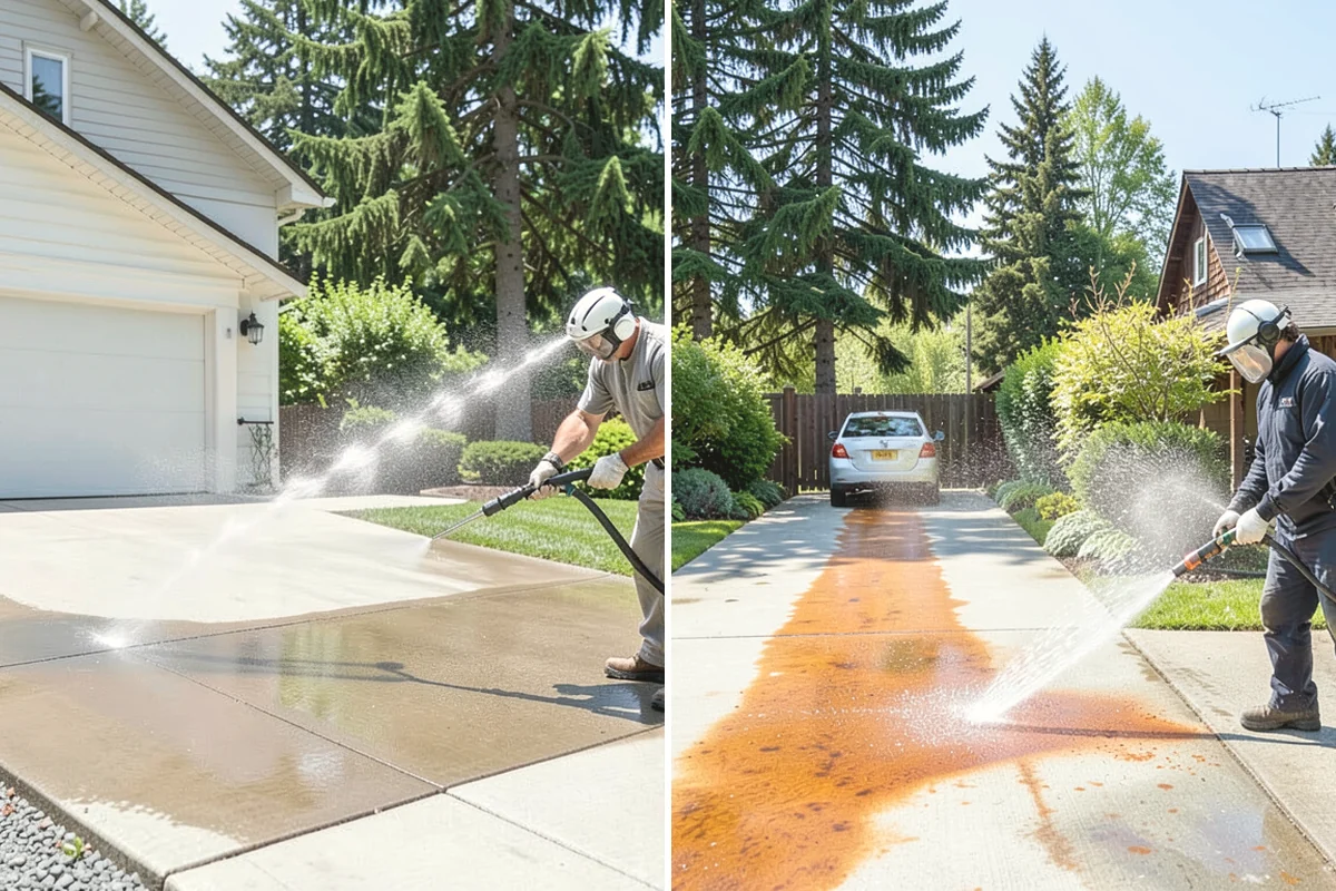 Exterior Window Cleaning in Tacoma, Pierce County, WA - Rinse loose dust and pollen from the panes