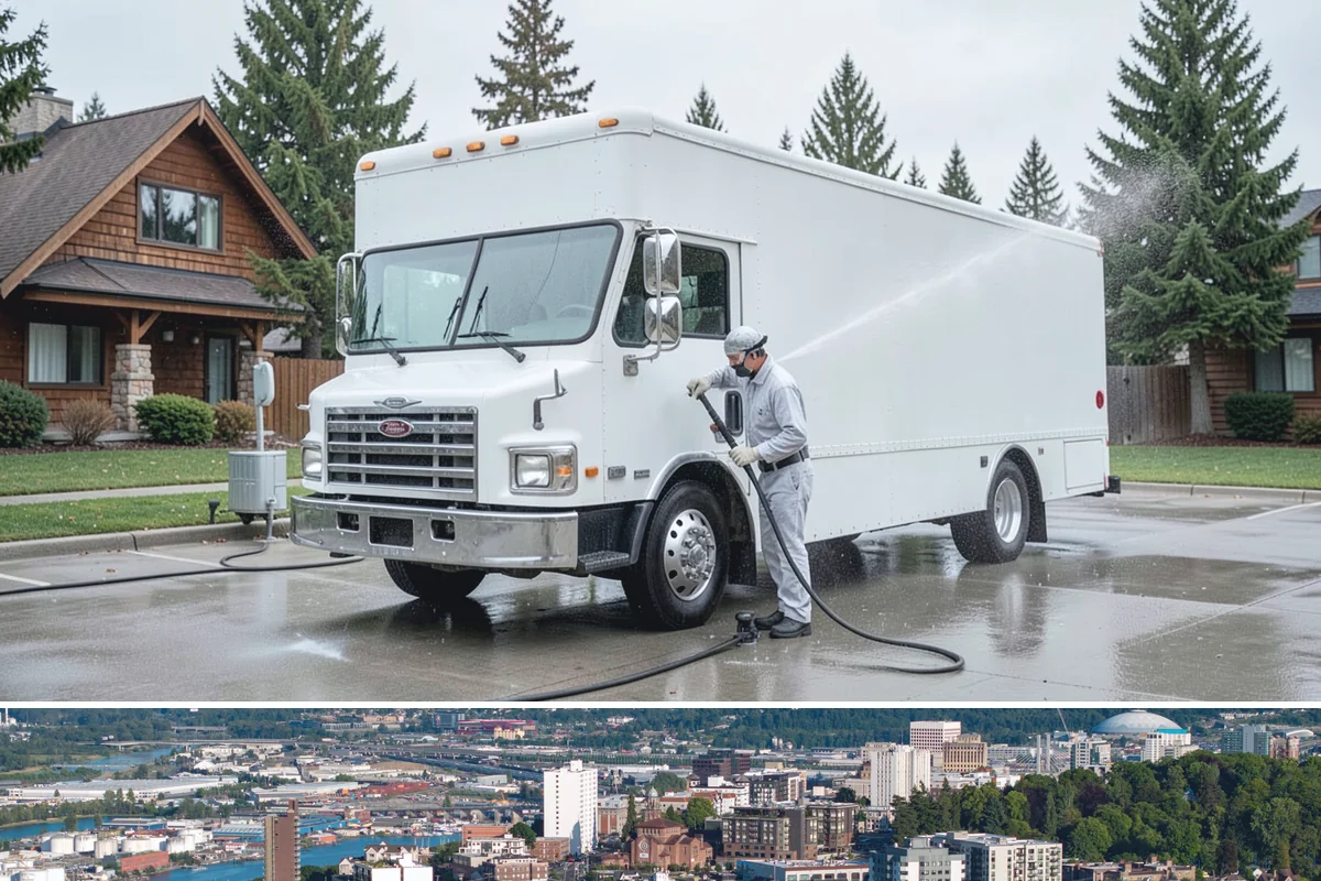 Exterior Window Cleaning in Tacoma, Pierce County, WA - Spring cleaning clears the winter's spotting and pollen just as brighter days return.