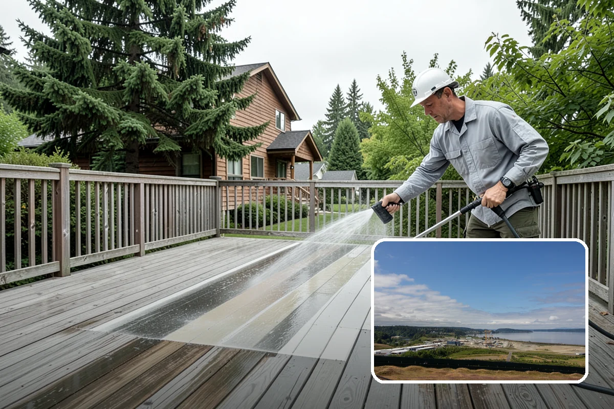 Exterior Window Cleaning in University Place, Pierce County, WA - Clears pollen, grime, and water spotting from the glass