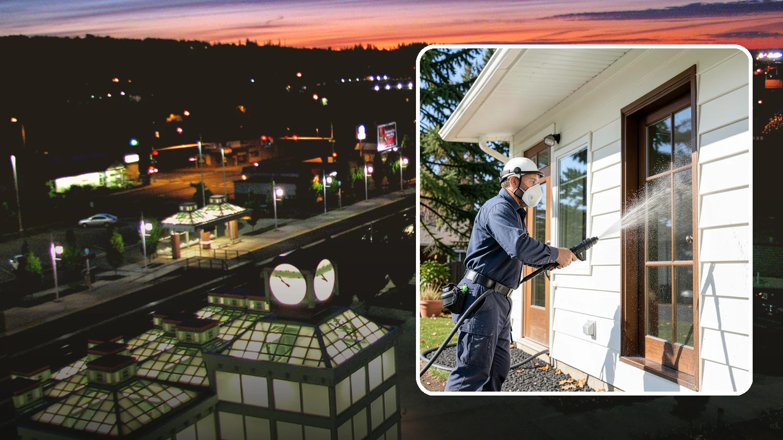 Fall Exterior Cleaning in Auburn, King County, WA - A fall exterior cleaning removes summer's dust and the first flush of autumn debris before Washington's wet season sets in.