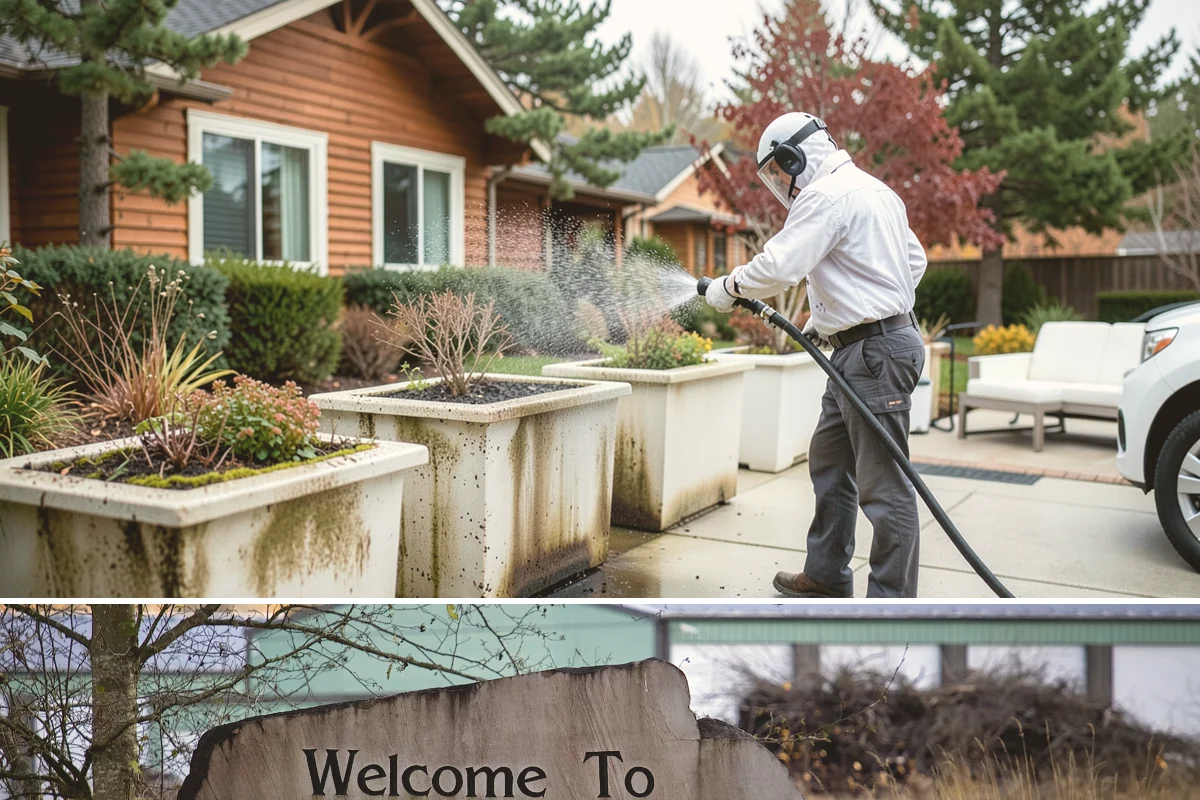 Fall Exterior Cleaning in Buckley, Pierce County, WA - September through early November works best, after the summer growing season and before persistent winter rain arrives.