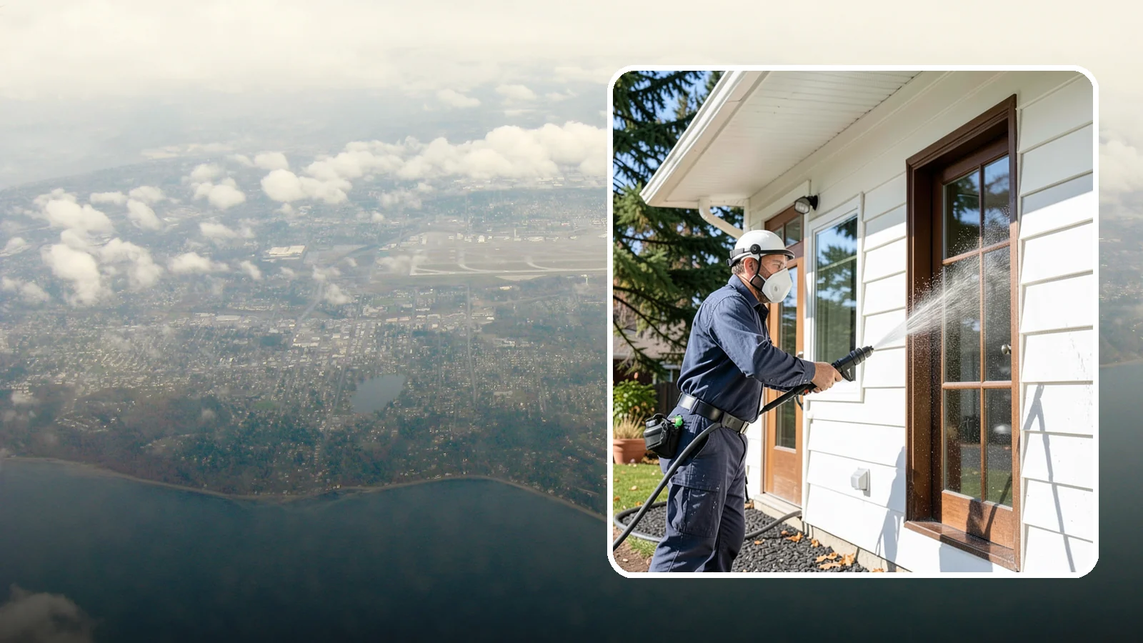 Fall Exterior Cleaning in Burien, King County, WA - A fall exterior cleaning removes summer's dust and the first flush of autumn debris before Washington's wet season sets in.