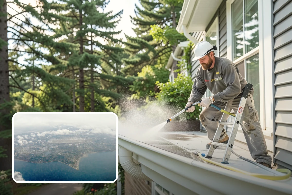 Fall Exterior Cleaning in Burien, King County, WA - Strips away summer dust and the season's early leaf and needle fall