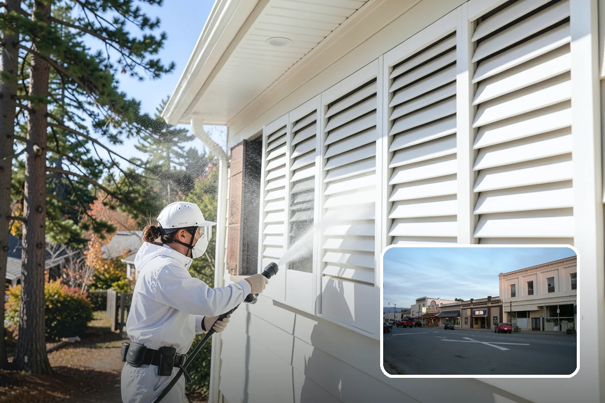 Fall Exterior Cleaning in Burlington, Skagit County, WA - Strips away summer dust and the season's early leaf and needle fall