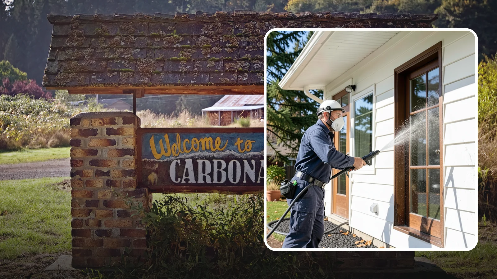 Fall Exterior Cleaning in Carbonado, Pierce County, WA - A fall exterior cleaning removes summer's dust and the first flush of autumn debris before Washington's wet season sets in.