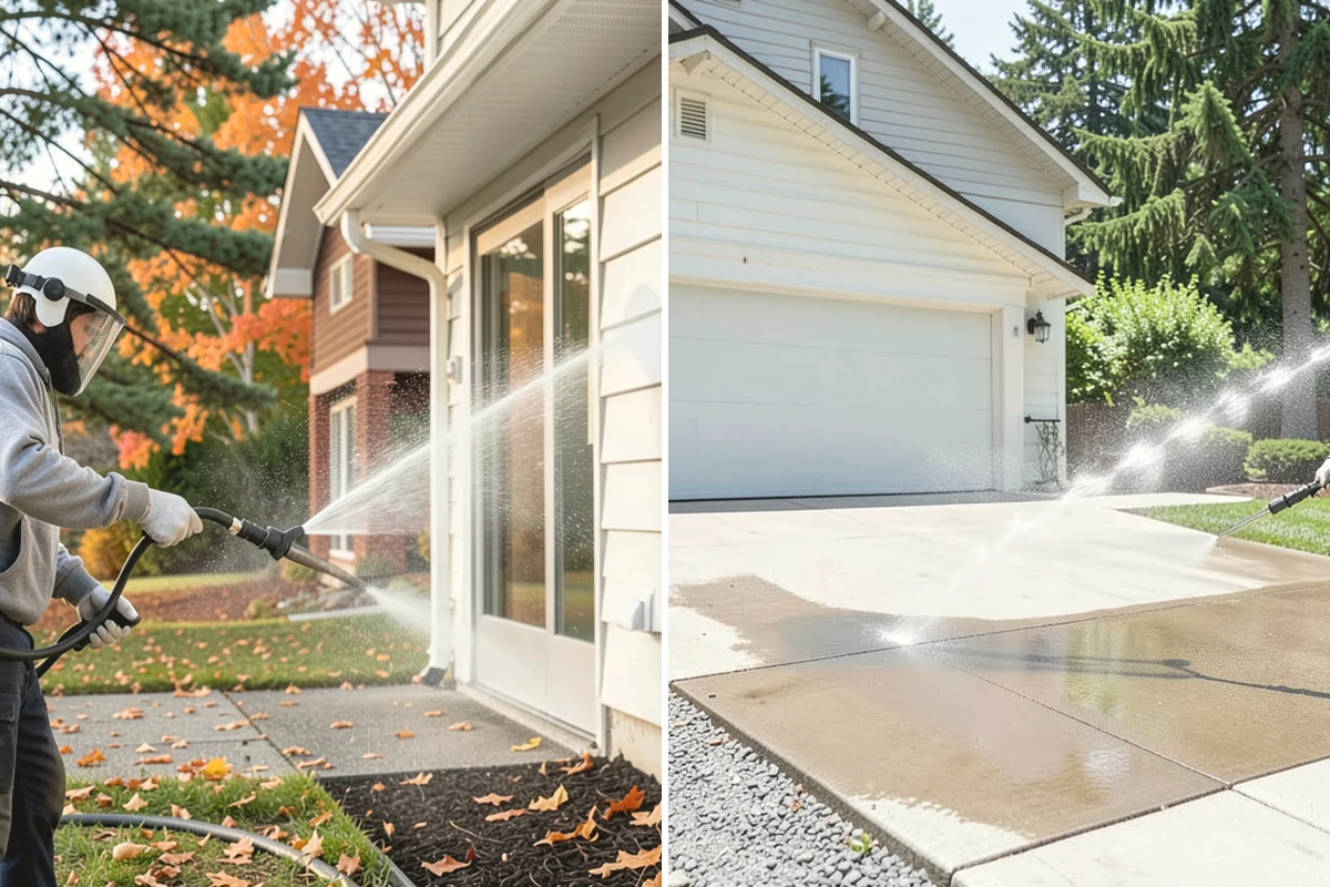 Fall Exterior Cleaning in Carbonado, Pierce County, WA - Clear loose leaves and conifer needles from target surfaces