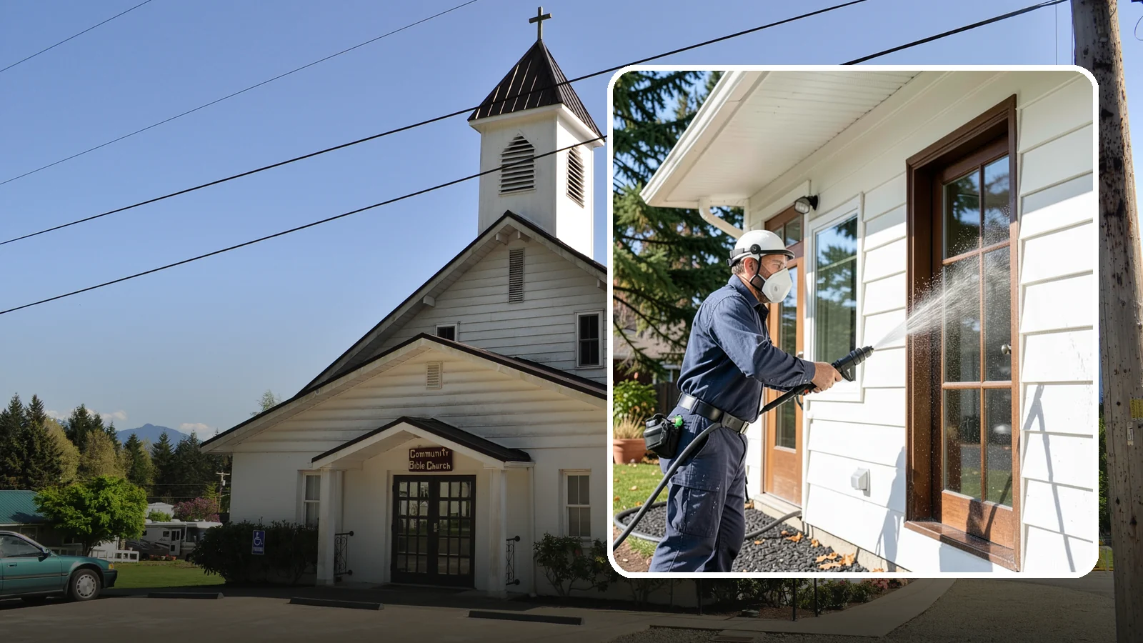 Fall Exterior Cleaning in Concrete, Skagit County, WA - A fall exterior cleaning removes summer's dust and the first flush of autumn debris before Washington's wet season sets in.