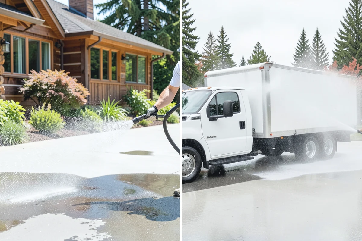 Fall Exterior Cleaning in Coupeville, Island County, WA - Clear loose leaves and conifer needles from target surfaces