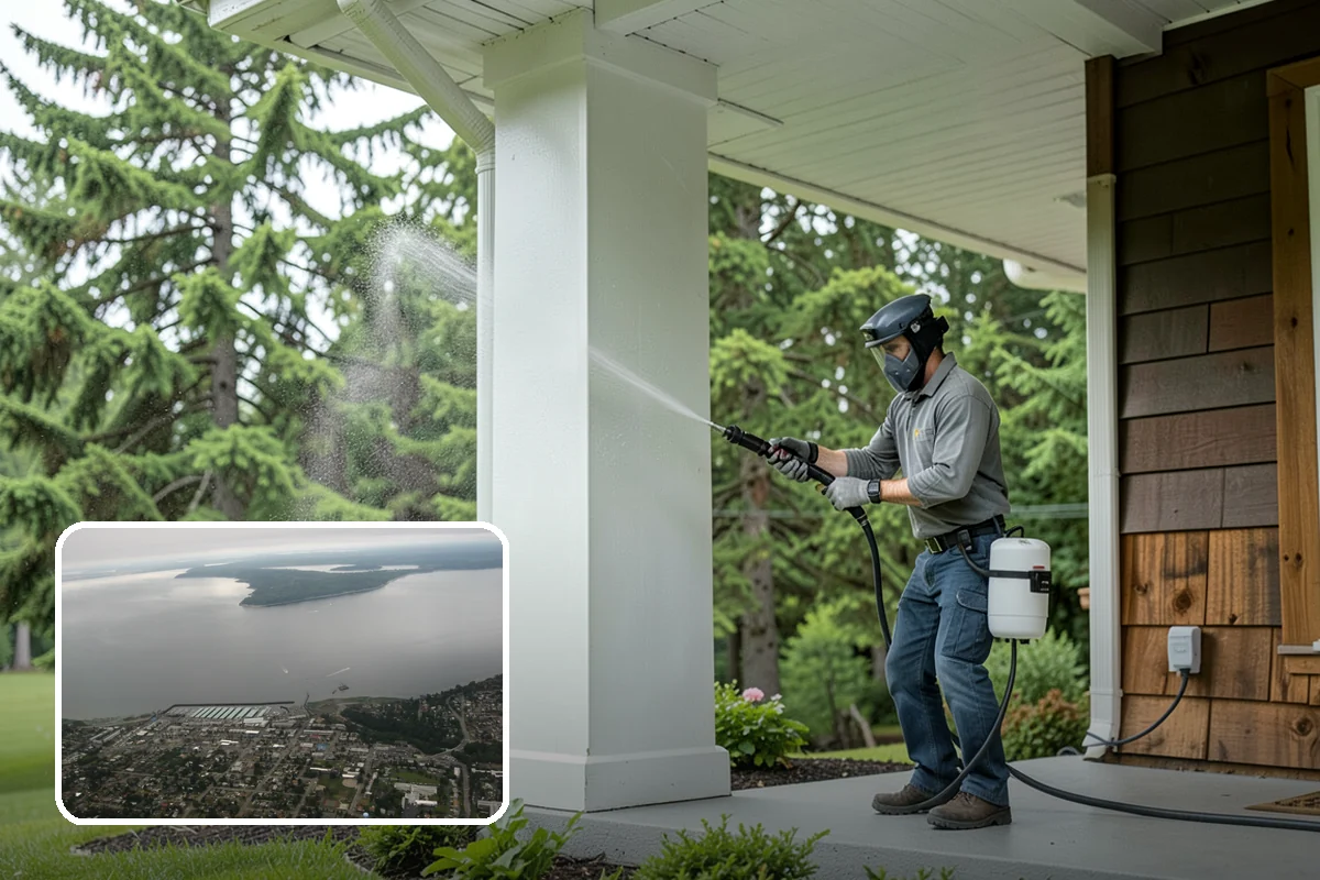 Fall Exterior Cleaning in Des Moines, King County, WA - Strips away summer dust and the season's early leaf and needle fall