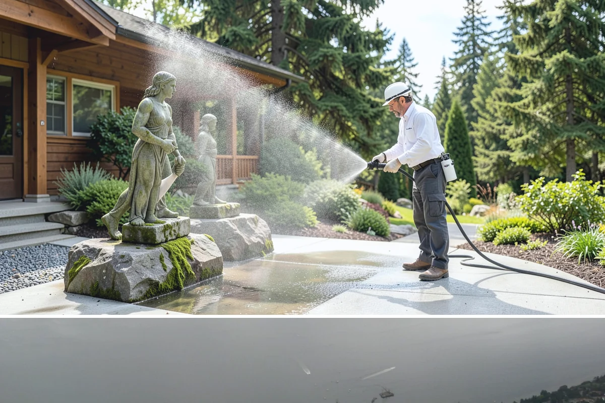 Fall Exterior Cleaning in Des Moines, King County, WA - September through early November works best, after the summer growing season and before persistent winter rain arrives.