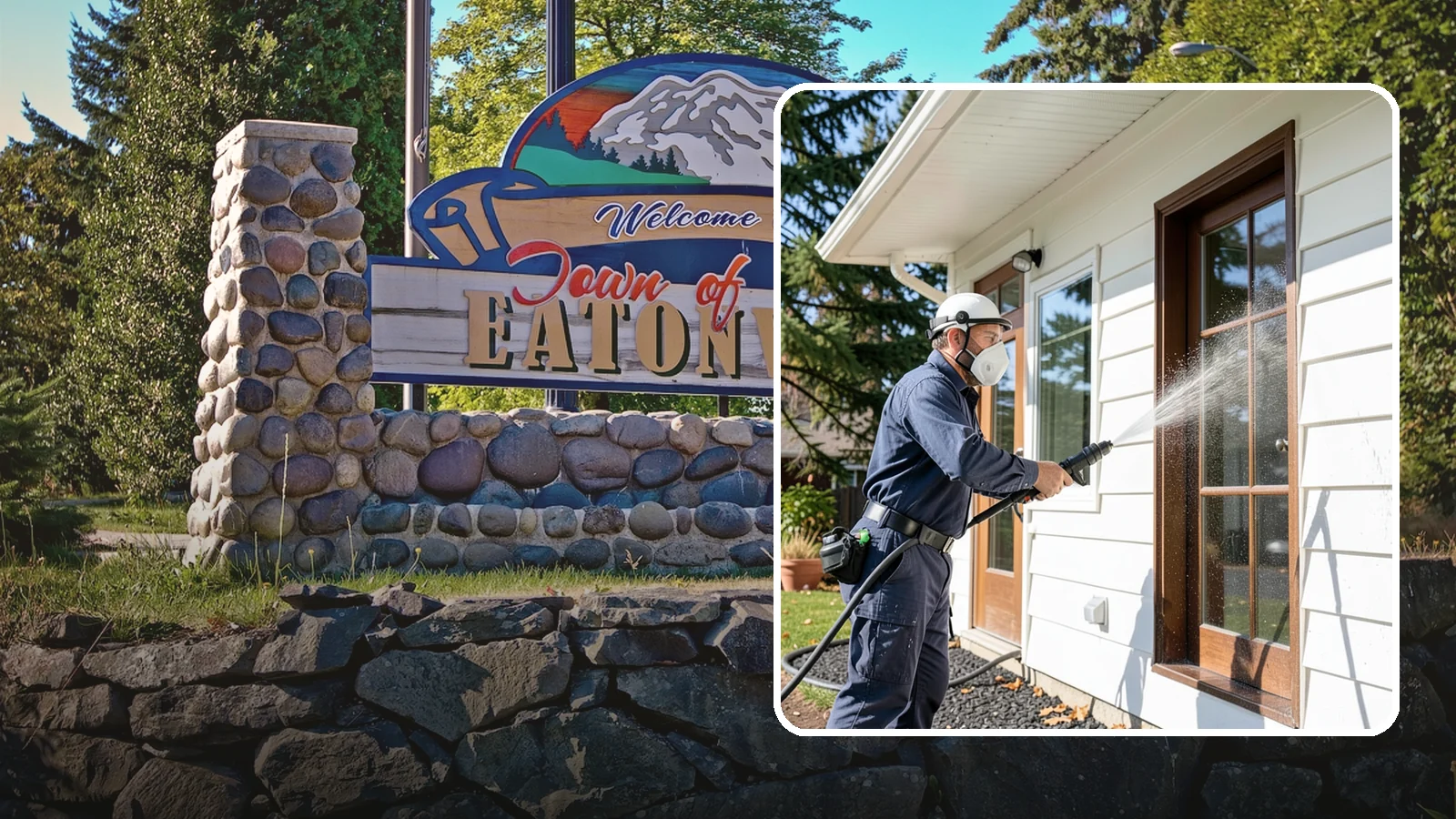 Fall Exterior Cleaning in Eatonville, Pierce County, WA - A fall exterior cleaning removes summer's dust and the first flush of autumn debris before Washington's wet season sets in.