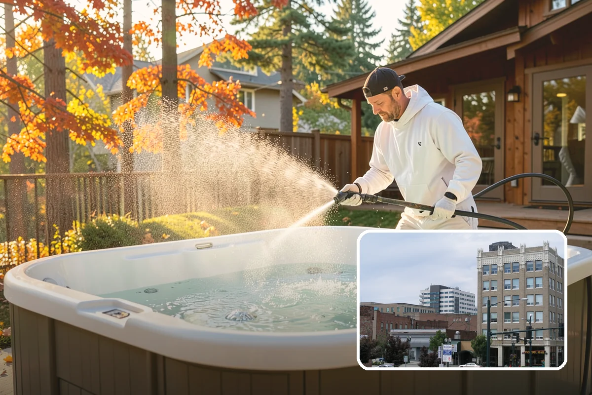 Fall Exterior Cleaning in Everett, Snohomish County, WA - Strips away summer dust and the season's early leaf and needle fall