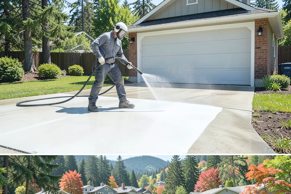 Fall Exterior Cleaning in Fircrest, Pierce County, WA - September through early November works best, after the summer growing season and before persistent winter rain arrives.
