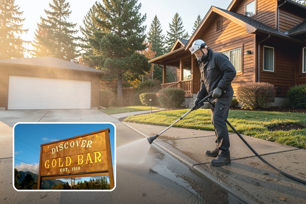 Fall Exterior Cleaning in Gold Bar, Snohomish County, WA - Strips away summer dust and the season's early leaf and needle fall