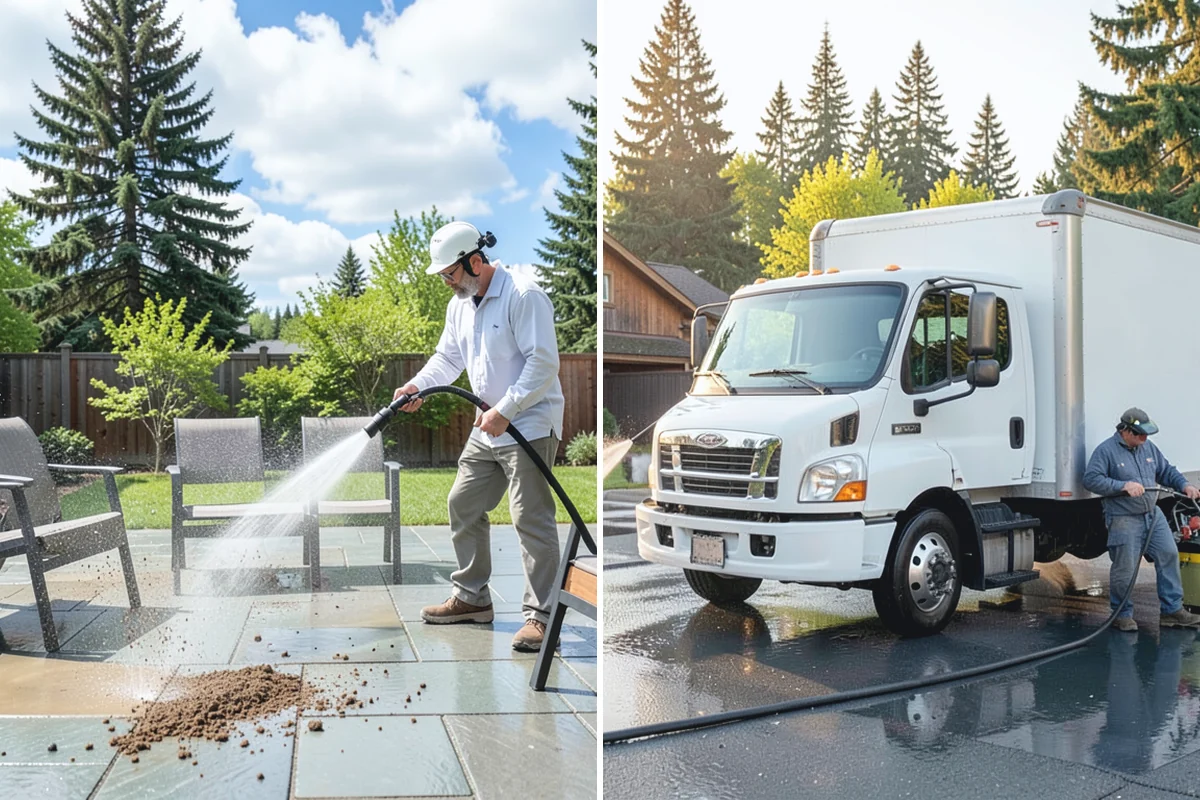 Fall Exterior Cleaning in Gold Bar, Snohomish County, WA - Clear loose leaves and conifer needles from target surfaces