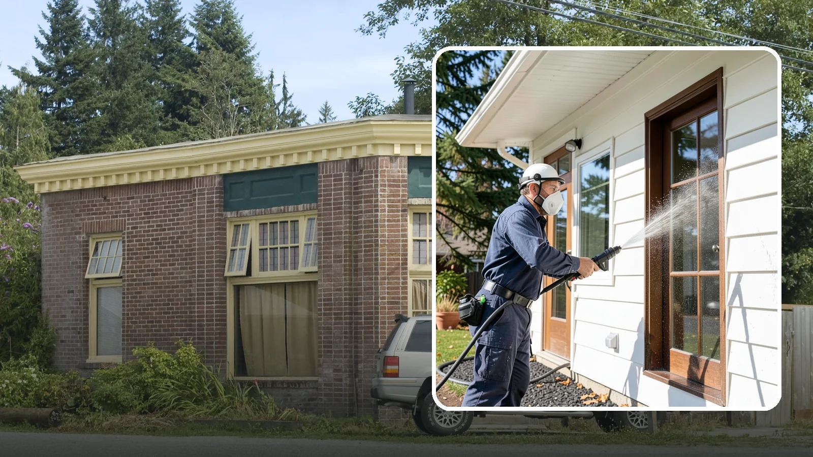 Fall Exterior Cleaning in Hamilton, Skagit County, WA - A fall exterior cleaning removes summer's dust and the first flush of autumn debris before Washington's wet season sets in.