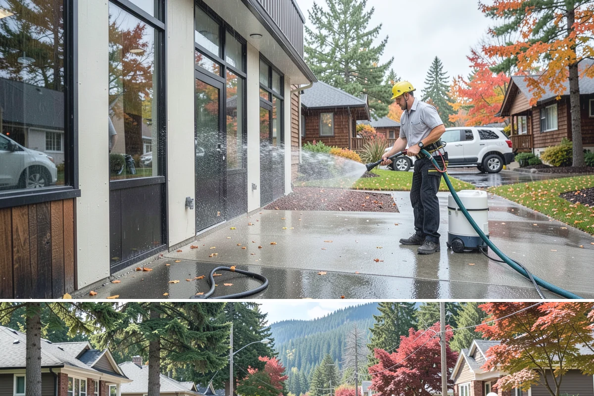 Fall Exterior Cleaning in Hunts Point, King County, WA - September through early November works best, after the summer growing season and before persistent winter rain arrives.
