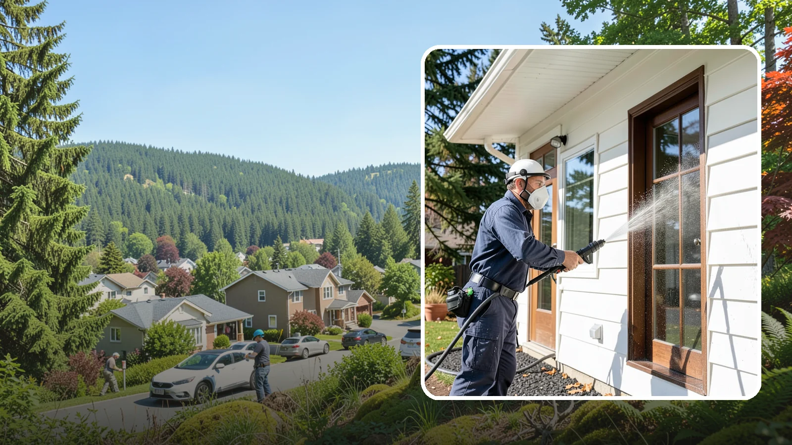 Fall Exterior Cleaning in Index, Snohomish County, WA - A fall exterior cleaning removes summer's dust and the first flush of autumn debris before Washington's wet season sets in.