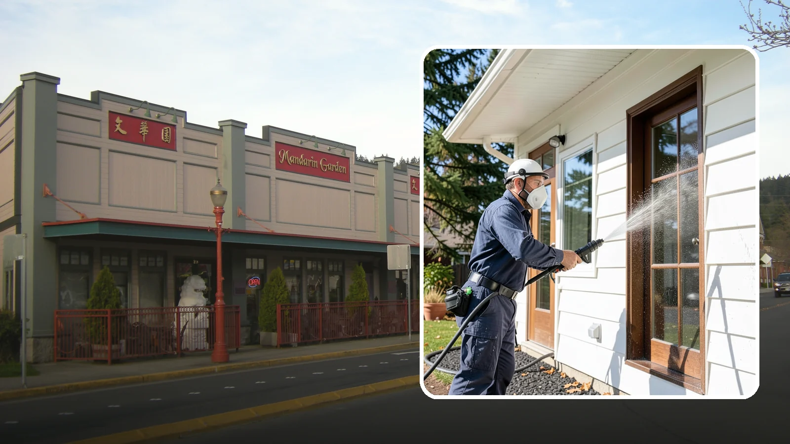 Fall Exterior Cleaning in Issaquah, King County, WA - A fall exterior cleaning removes summer's dust and the first flush of autumn debris before Washington's wet season sets in.