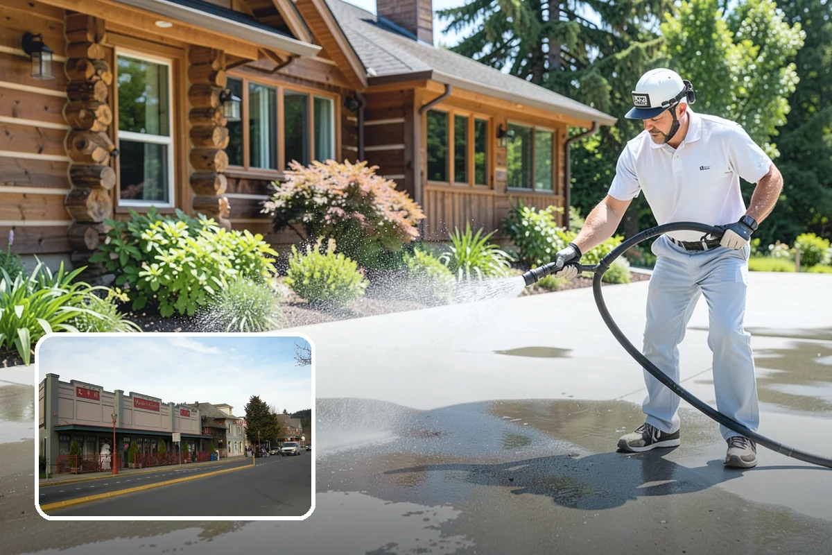Fall Exterior Cleaning in Issaquah, King County, WA - Strips away summer dust and the season's early leaf and needle fall