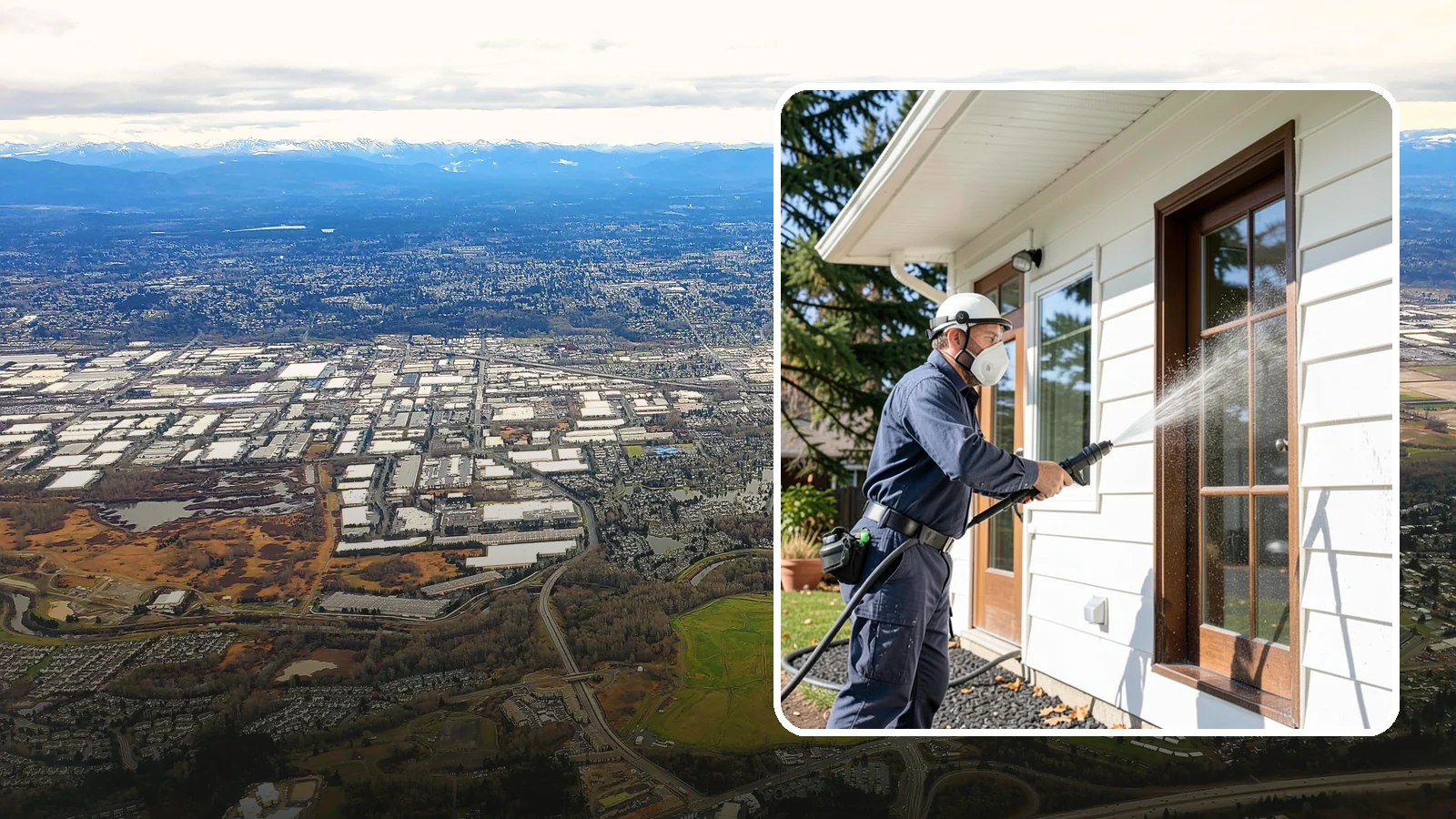 Fall Exterior Cleaning in Kent, King County, WA - A fall exterior cleaning removes summer's dust and the first flush of autumn debris before Washington's wet season sets in.