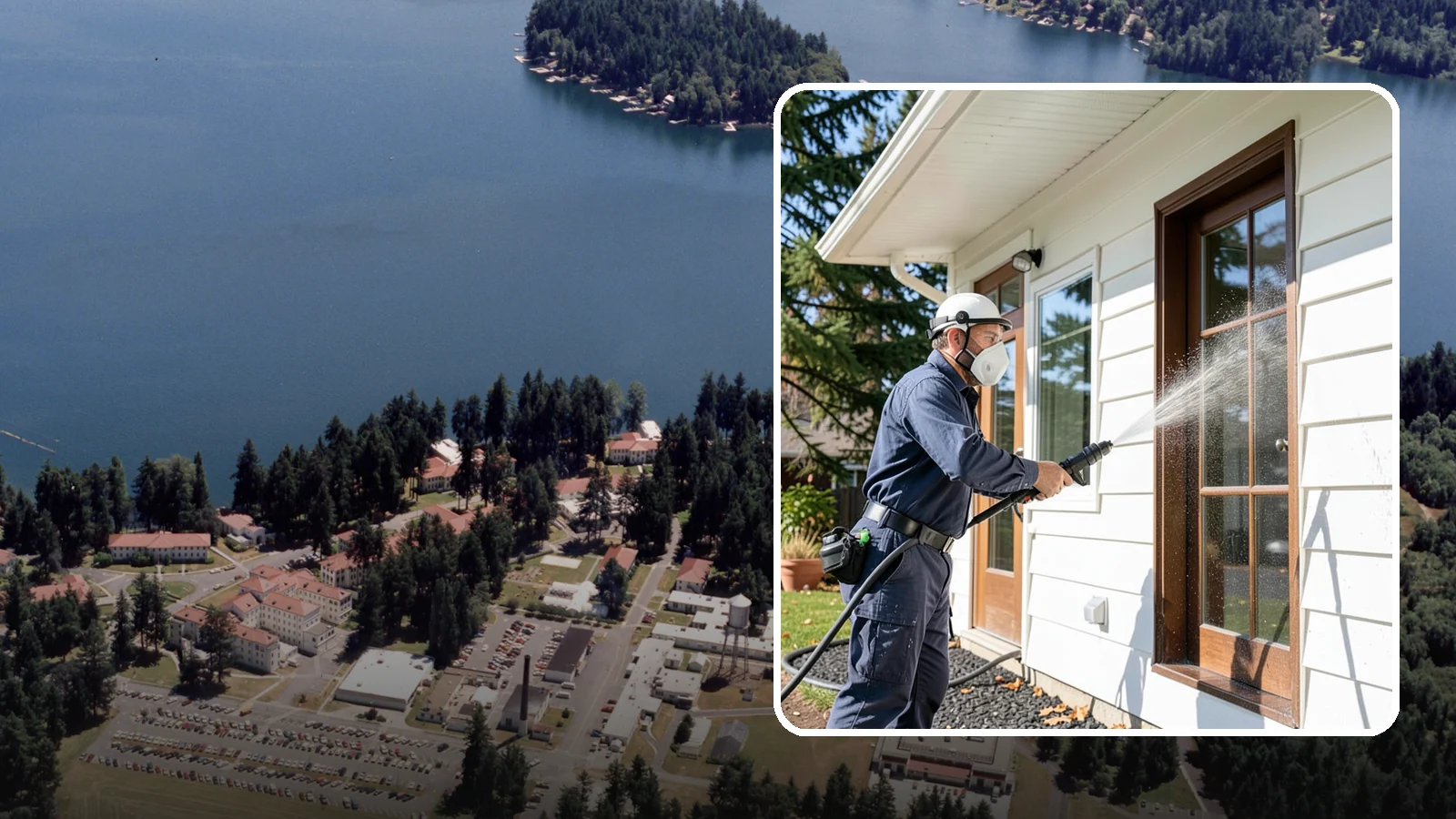 Fall Exterior Cleaning in Lakewood, Pierce County, WA - A fall exterior cleaning removes summer's dust and the first flush of autumn debris before Washington's wet season sets in.