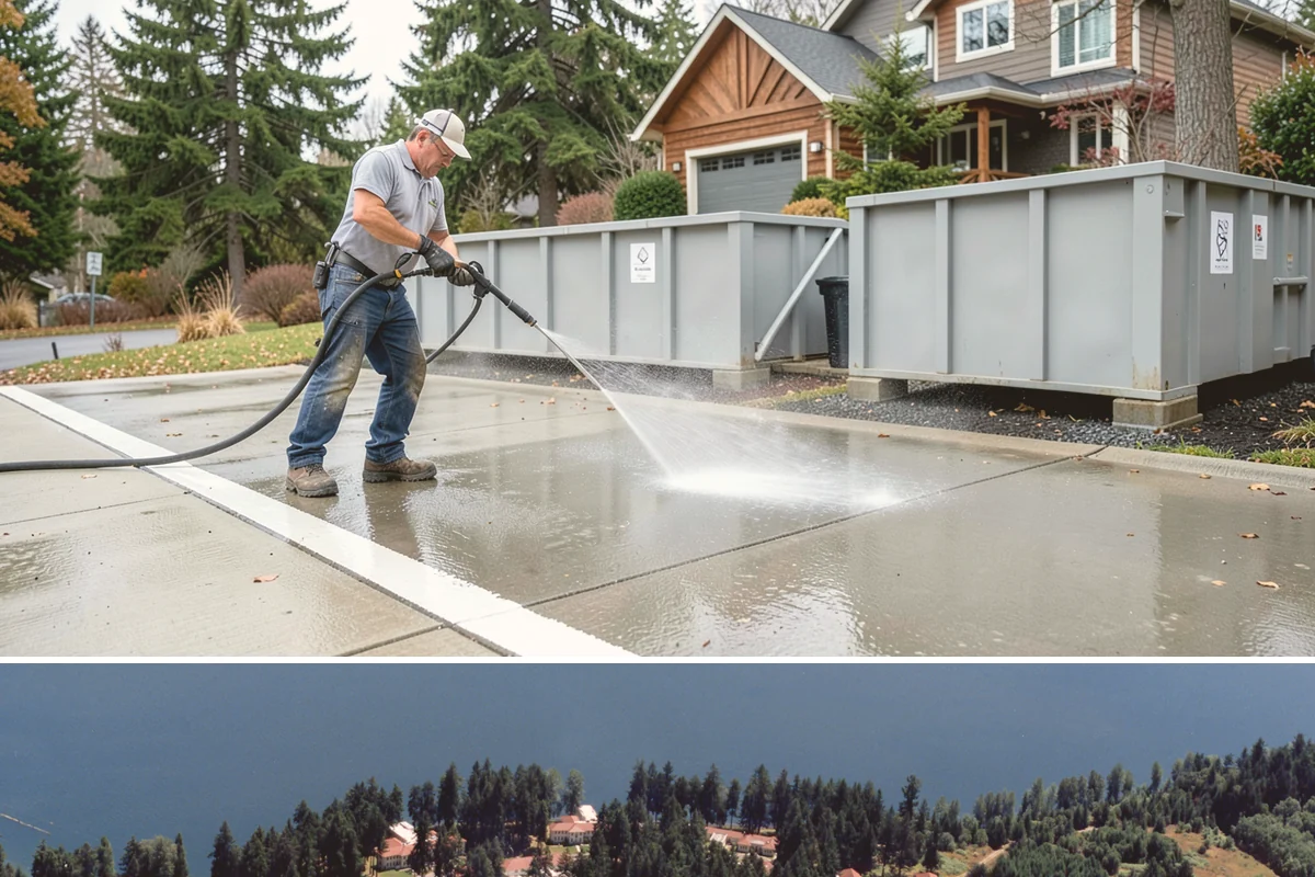 Fall Exterior Cleaning in Lakewood, Pierce County, WA - September through early November works best, after the summer growing season and before persistent winter rain arrives.