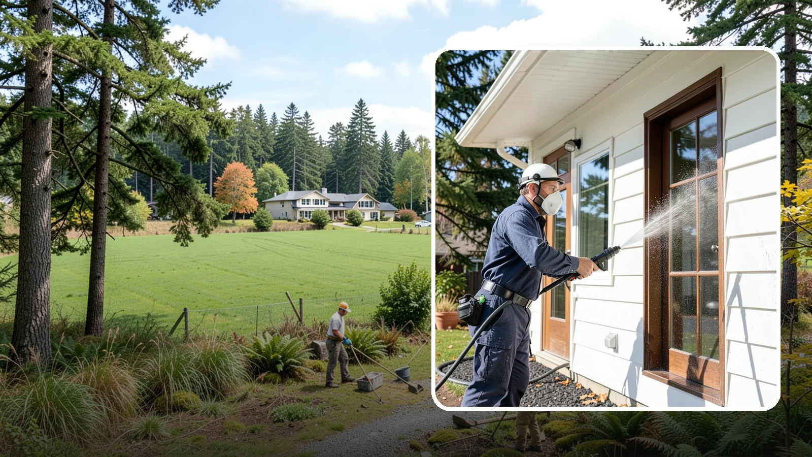 Fall Exterior Cleaning in Lyman, Skagit County, WA - A fall exterior cleaning removes summer's dust and the first flush of autumn debris before Washington's wet season sets in.