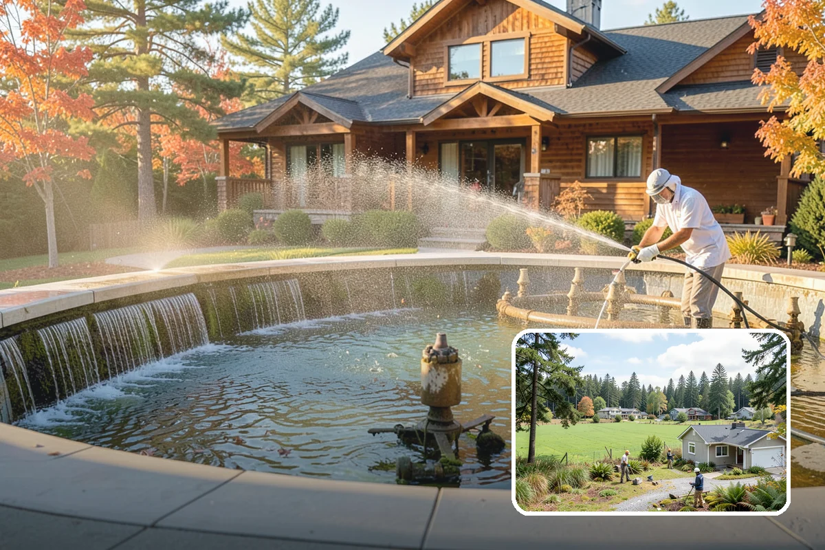 Fall Exterior Cleaning in Lyman, Skagit County, WA - Strips away summer dust and the season's early leaf and needle fall