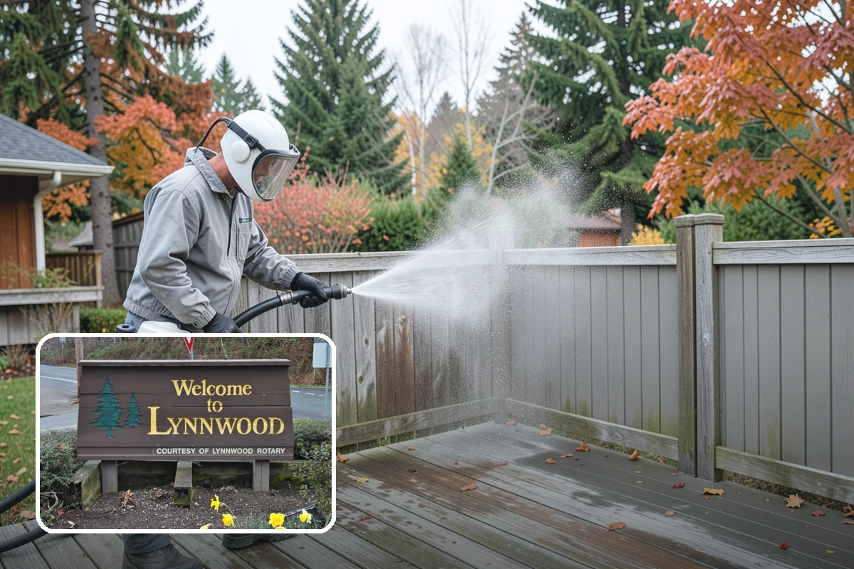 Fall Exterior Cleaning in Lynnwood, Snohomish County, WA - Strips away summer dust and the season's early leaf and needle fall